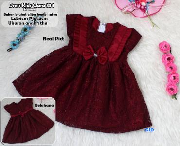 Dress Kids Clara maroon