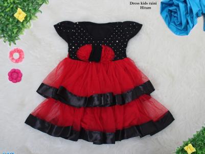 Dress kids raini hitam