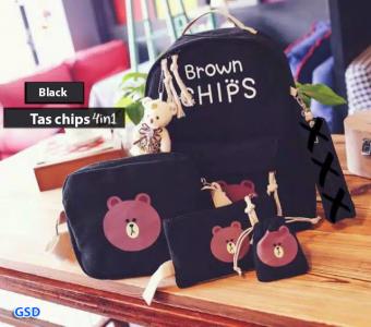 Tas chips 4in1 black