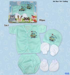 Set Bayi 5in1 Sailing Hijau