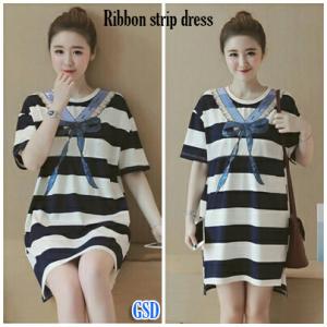 ribbon strip dress