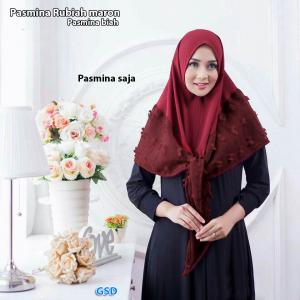 Pasmina rubiah maron-pasmina biah