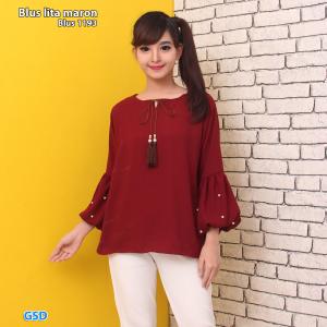 Blus lita maron-blus 1193