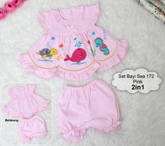 Set Bayi Sea 172 pink 2in1