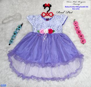 Dress Kids Penguin ungu