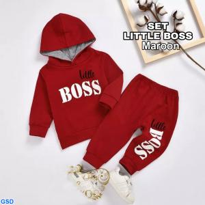 Set Little Boss maroon