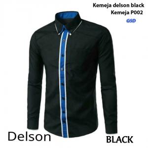 Kemeja delson black-kmja P002