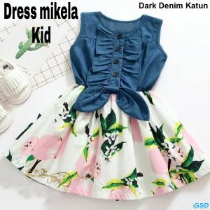 Dress Mikela Dark denim Katun