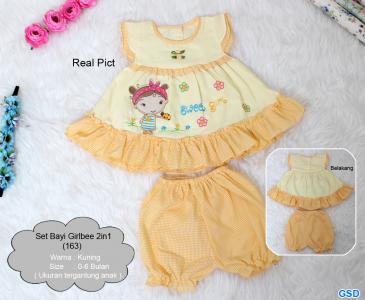 Set Bayi 2in1 Girlbee 163 kuning