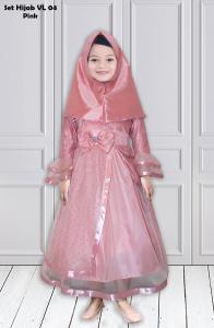 Set Hijab VL04 Pink