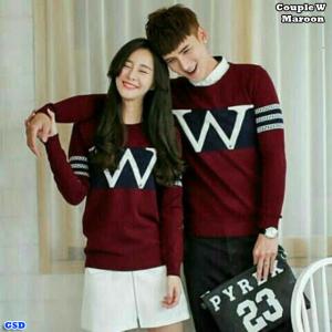 Couple W maroon