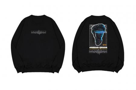 Hi VABA Crewneck Human Errors || Crewneck Sweater Pria dan Wanita Unisex | Crewneck Sablon M-XL