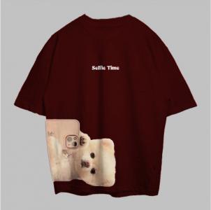 VABA Oversized Selfie Pom Tshirt | Kaos Streetwear Unisex Tee