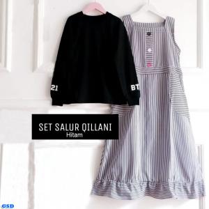 Set Qillani 2in1 kids hitam