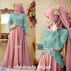 Hijab yolanda tosca peach