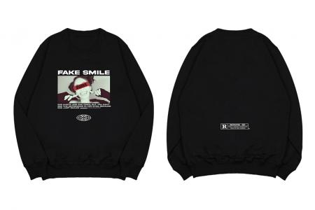 Anetarouca fake smile | Sweater Distro Streetwear Unisex Tee