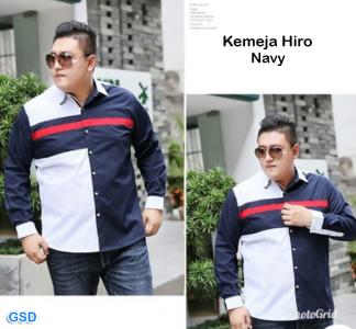 Kemeja hiro navy