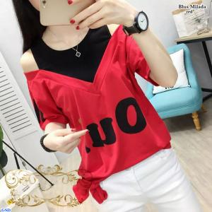 Blus milada merah