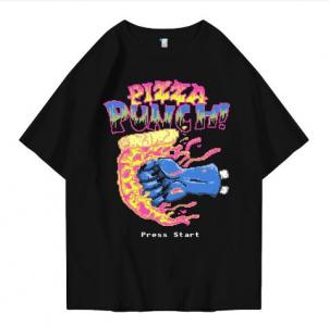 Hi VABA Oversized Pizza Punch Tshirt | Kaos Streetwear Unisex Tee