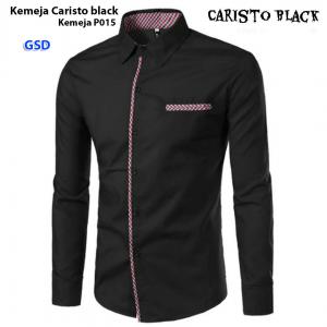 Kemeja caristo black-kmja P015