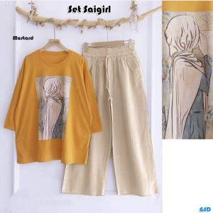 Set saigirl kulot mustard