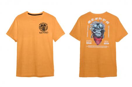 KAOS Smoking Gorilla Kuning