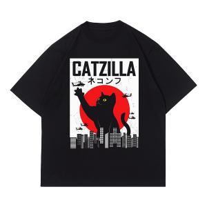 Anetarouca catzilla Tshirt | Kaos Distro Streetwear Unisex Tee