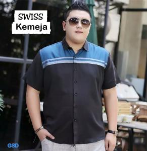 Kemeja Swiss hitam