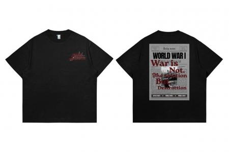 Hi VABA Oversized World War Tshirt | Kaos Streetwear Unisex Tee