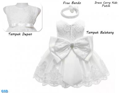 Dress Corry Kids Putih