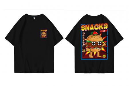 Hi VABA Oversized Snack Burger Tshirt | Kaos Streetwear Unisex Tee