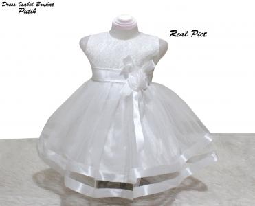 Dress Kids Isabel Brukat putih