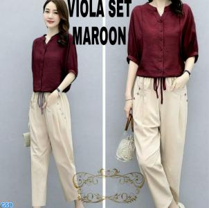 Viola Set Maroon