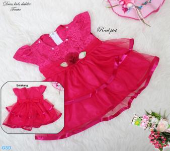 Dress kids dahlia fanta