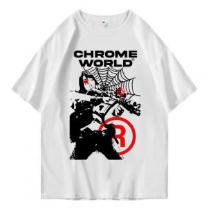 Hi VABA Oversized Chrome World Tshirt | Kaos Streetwear Unisex Tee