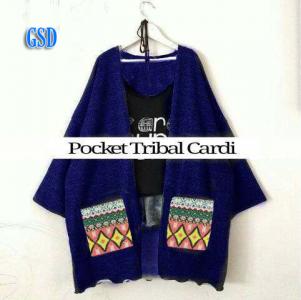 pocket tribal cardi