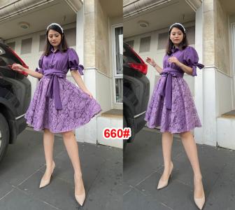 Dress 660# ungu