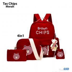 Tas chips 4in1 merah