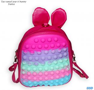 Tas Ransel Pop it bunny fanta