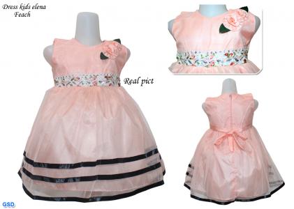 Dress kids elena peach