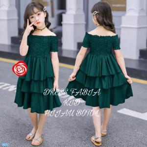 Dress Fabia hijau botol