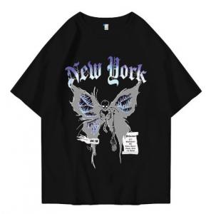 Hi VABA Oversized Butterfly Skull New York Tshirt | Kaos Streetwear Unisex Tee