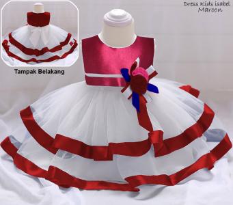 Dress Kids isabel 337 maroon