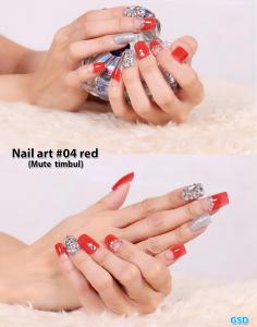 Nail Art #04 maroon