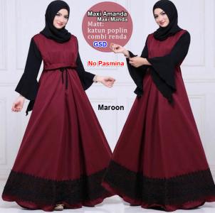 Maxi amanda maroon-maxi manda