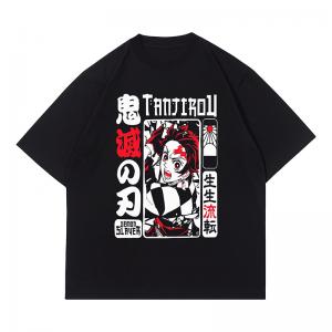 Anetarouca Oversized tanjirou Tshirt| Kaos Distro Streetwear Unisex Tee