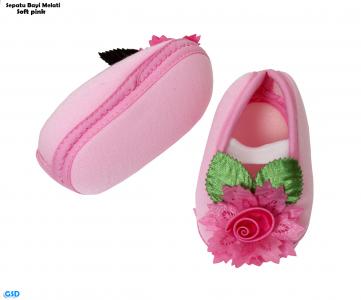 Sepatu Bayi Melati soft pink