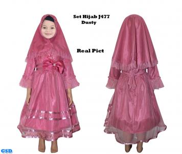 Set Hijab J477 Dusty