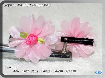 Jepitan Rambut Bunga Rose