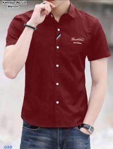 Kemeja INLUX maroon